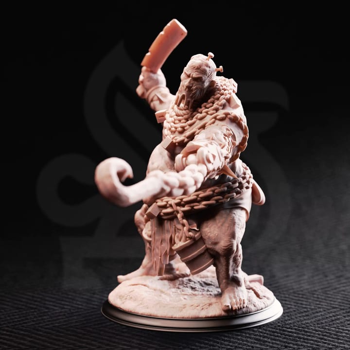 Flesh Golem - The Sown One — unpainted resin statue — by DM Stash
