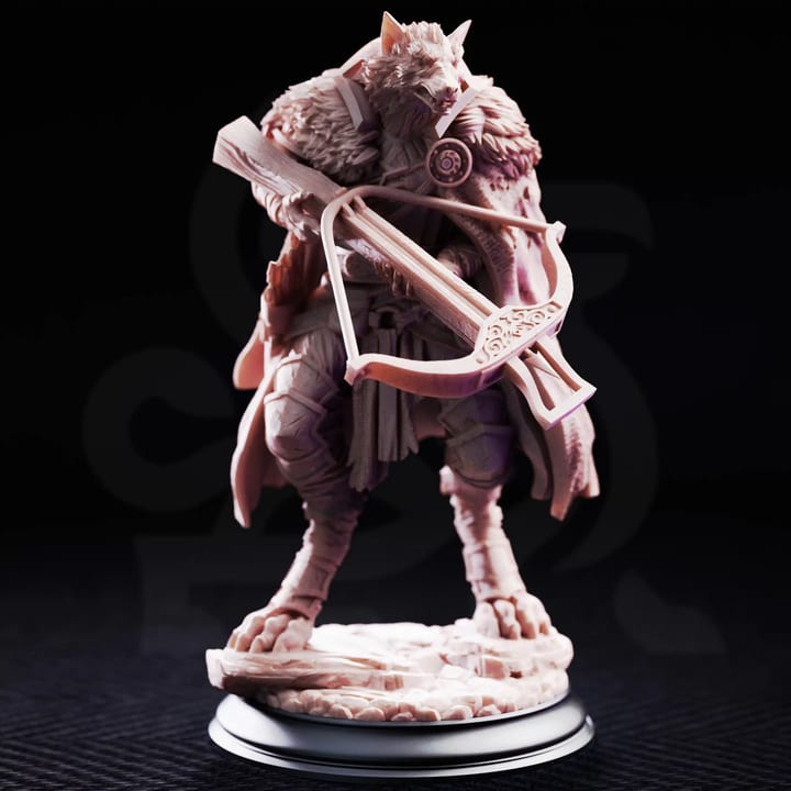 Werewolf Hunter - The Big Bad — unpainted resin statue — by DM Stash