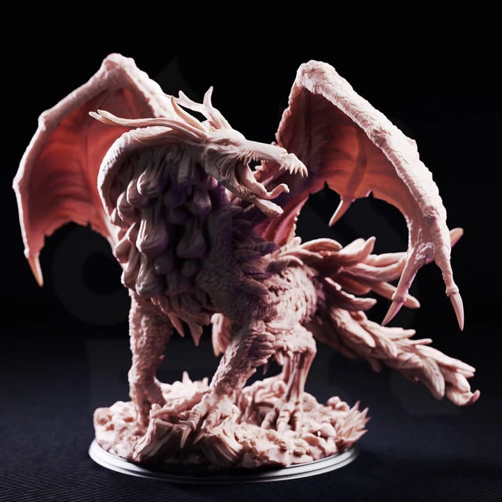 The Jabberwock - Monster of the Tulgey Wood — unpainted resin statue — by DM Stash