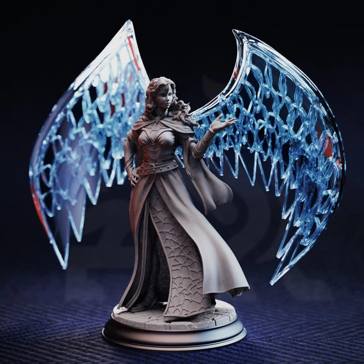 Prismatic Angel - Vitria — unpainted resin statue — by DM Stash
