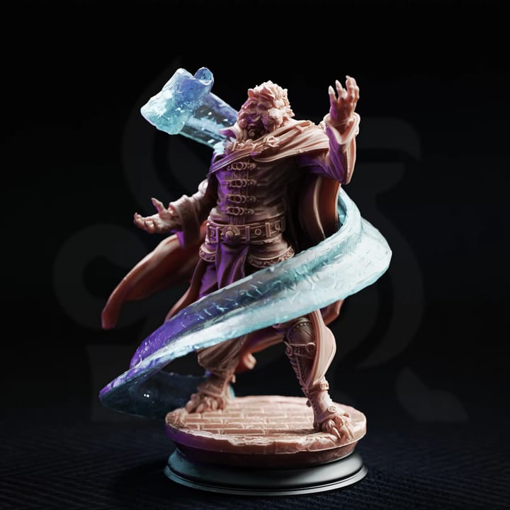 Zakar Student of The Scroll — unpainted resin statue — by DM Stash