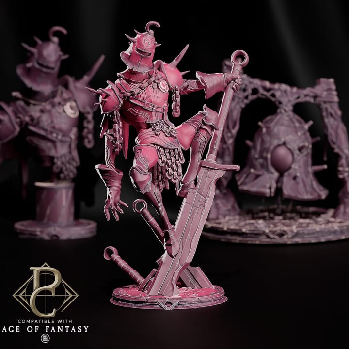 Belkey, The Knellmaster - Bust — unpainted resin statue — by Parasite Collectibles