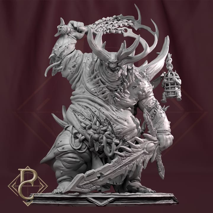Avatar of Necrosis — unpainted resin statue — by Parasite Collectibles