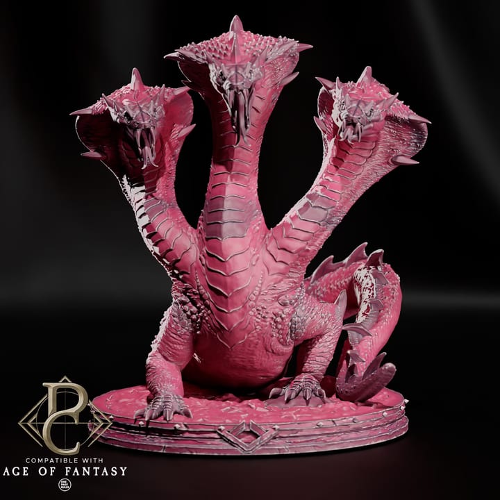 Vesskara, the Triple Maw — unpainted resin statue — by Parasite Collectibles
