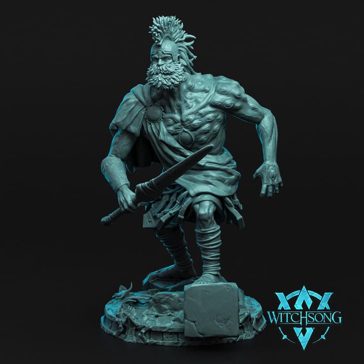 Argus Panoptes — painted resin statue — by Witchsong Miniatures