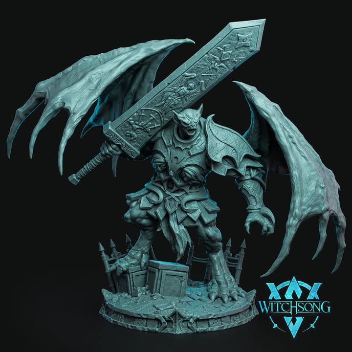 Beledrins Anguish — painted resin statue — by Witchsong Miniatures