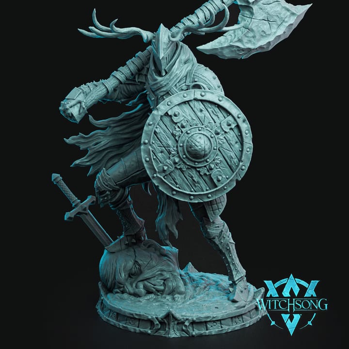 Elrick — painted resin statue — by Witchsong Miniatures