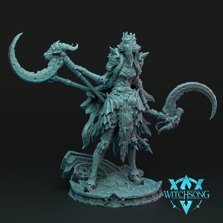 Fcls Queen — unpainted resin statue — by Witchsong Miniatures