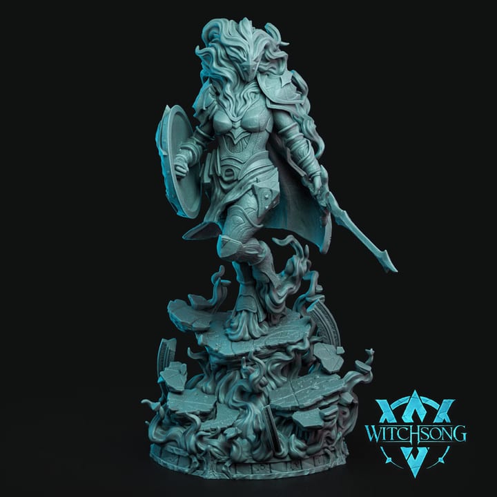 Nebula — unpainted resin statue — by Witchsong Miniatures