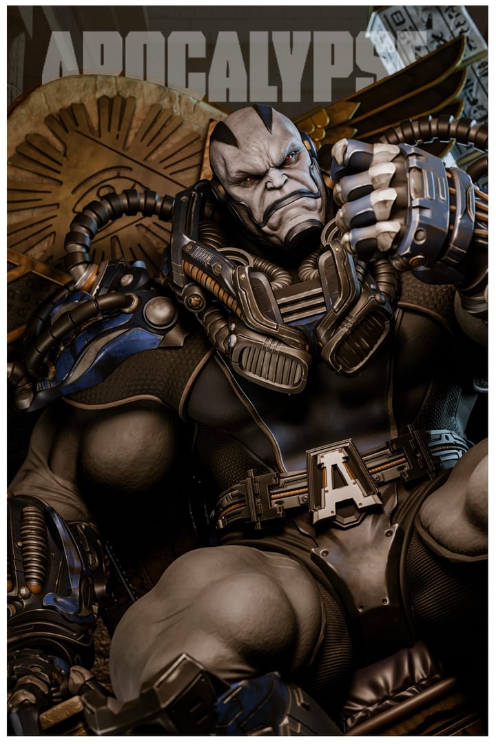 Apocalypse — painted resin statue — by ZEZ