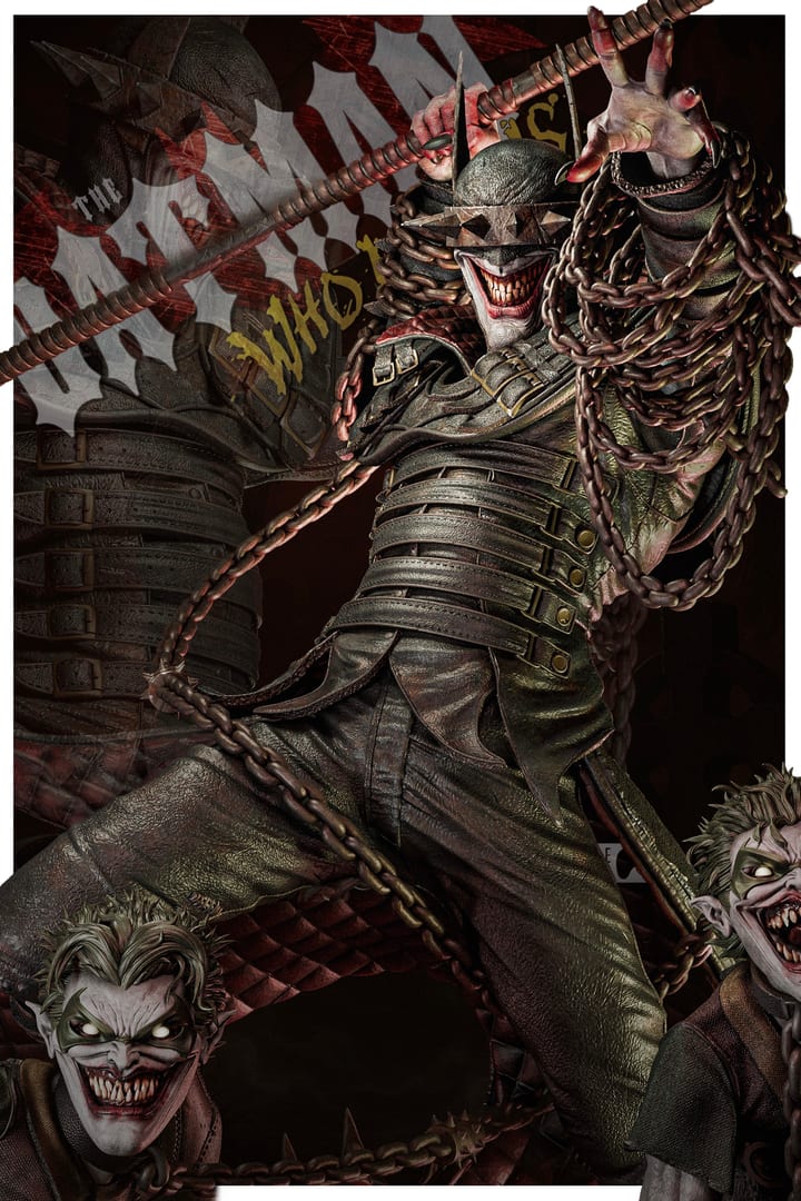 Batman Who Laughs — painted resin statue — by ZEZ