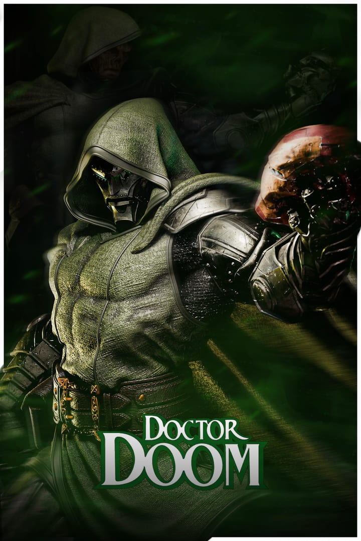 dr Doom — painted resin statue — by ZEZ