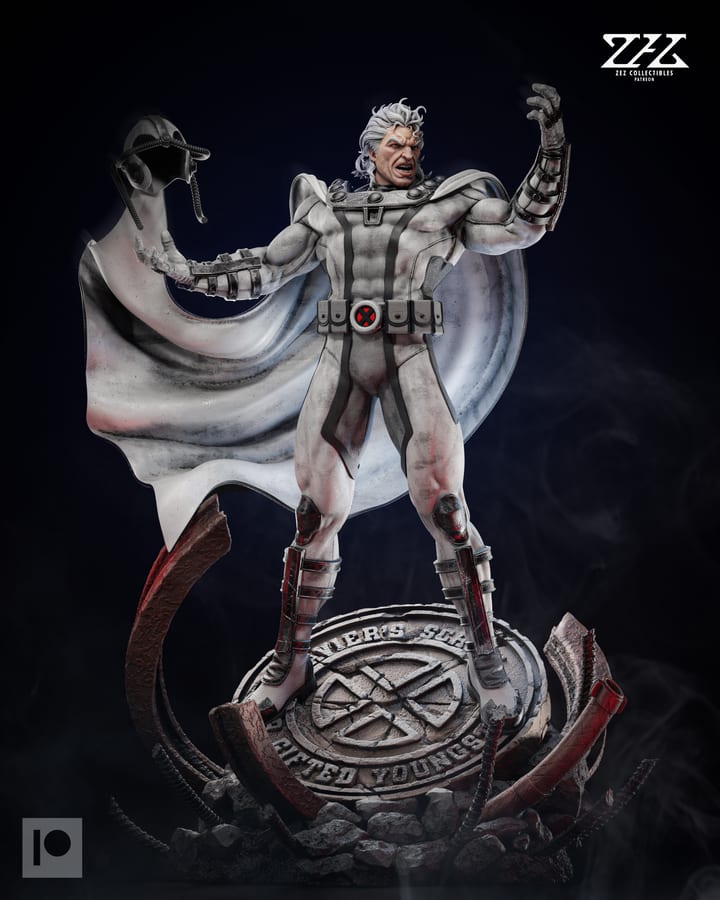Magneto — painted resin statue — by ZEZ