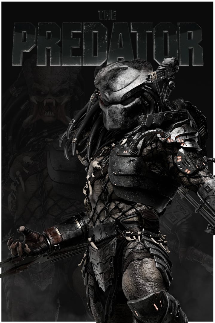 Predator — painted resin statue — by ZEZ