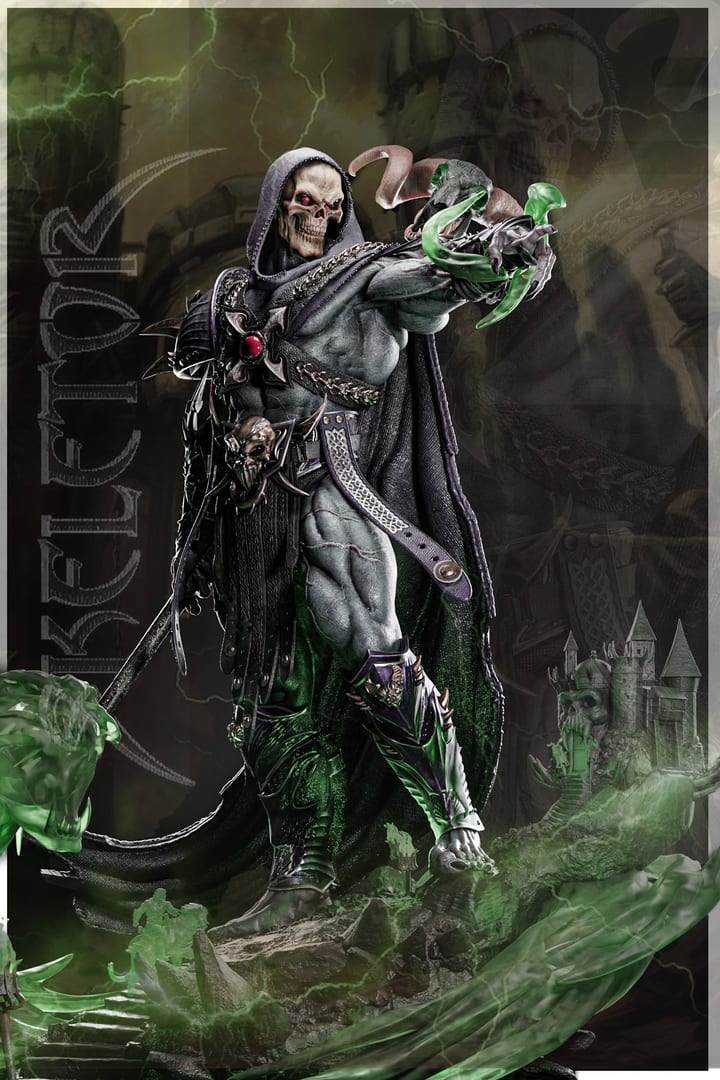 Skeletor — painted resin statue — by ZEZ